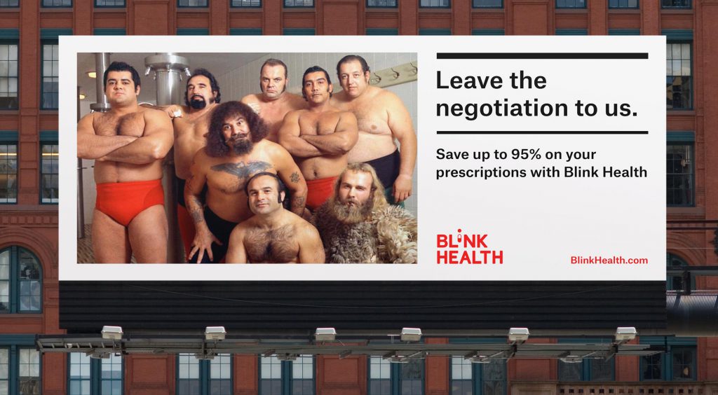 Blink Health Branded Billboard Design