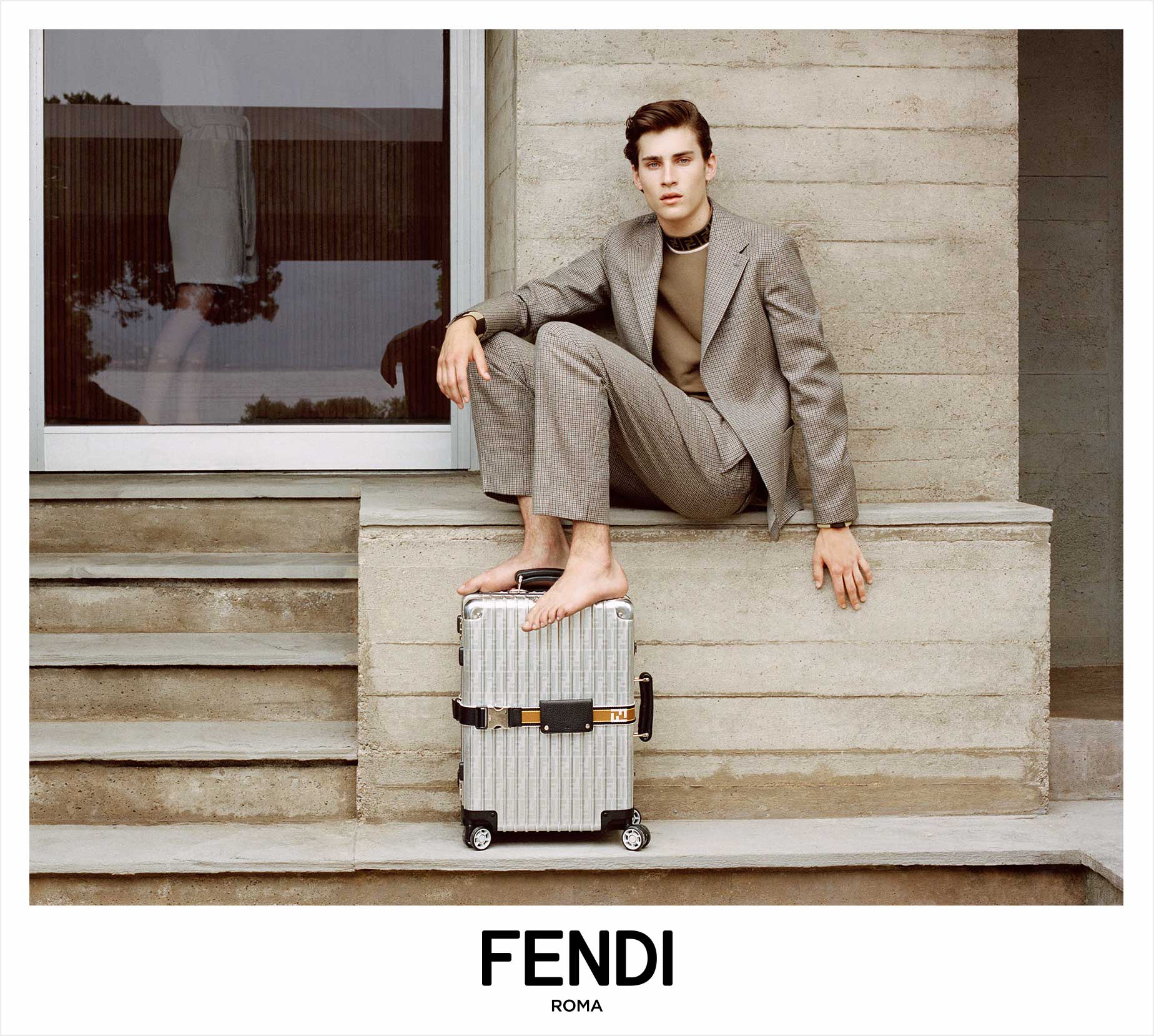 Fendi Identity Design as it appears in Fendi Advertising