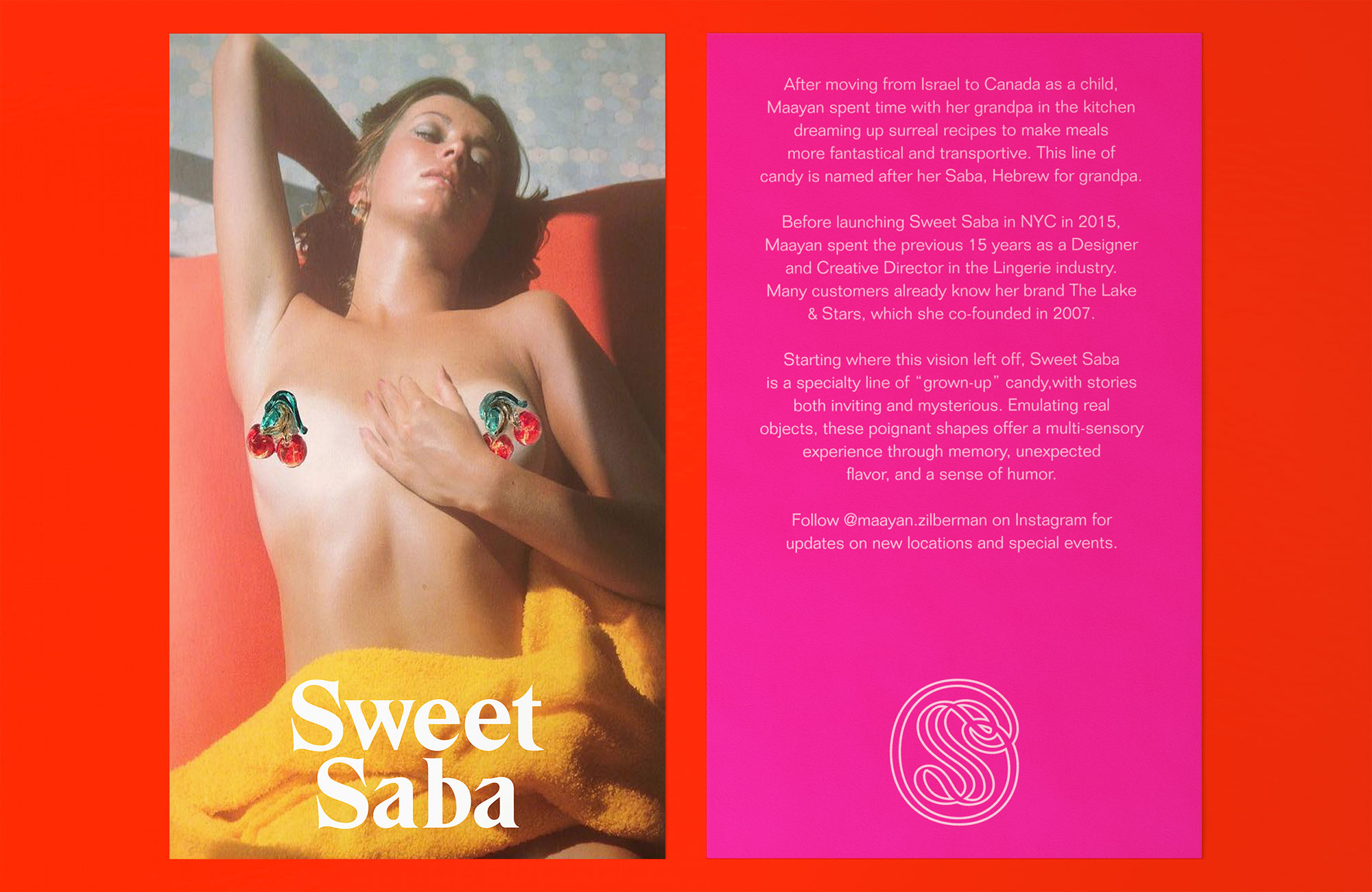 Identity Design for Sweet Saba by Maayan Zilberman